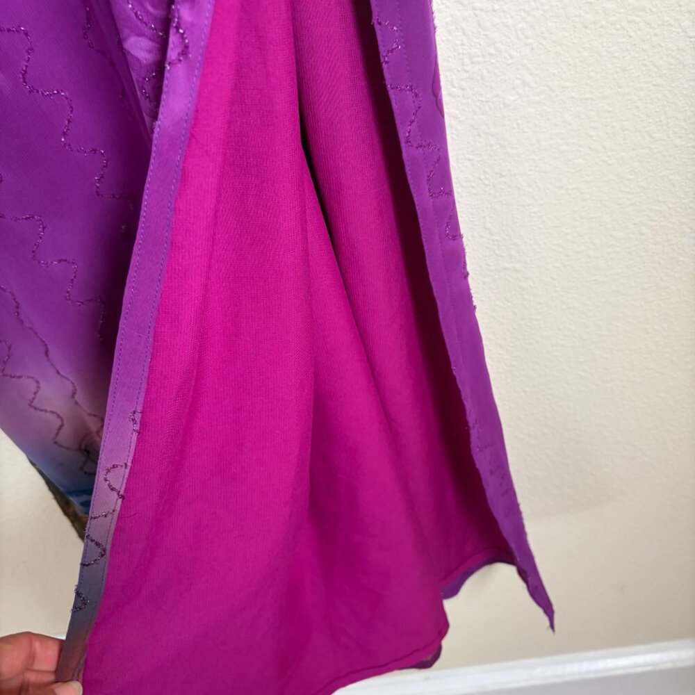 Handmade Tie Dye Embellished Tunic Dress Boho Festival One of a Kind M - Picture 10 of 16